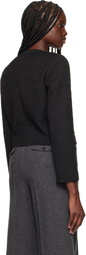 rag & bone Black Cheyenne Whipstitch-Trimmed Tweed Lady Jacket