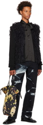 Dries Van Noten Black Bleached Jeans