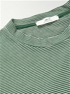 Mr P. - Striped Cotton-Jersey T-Shirt - Green