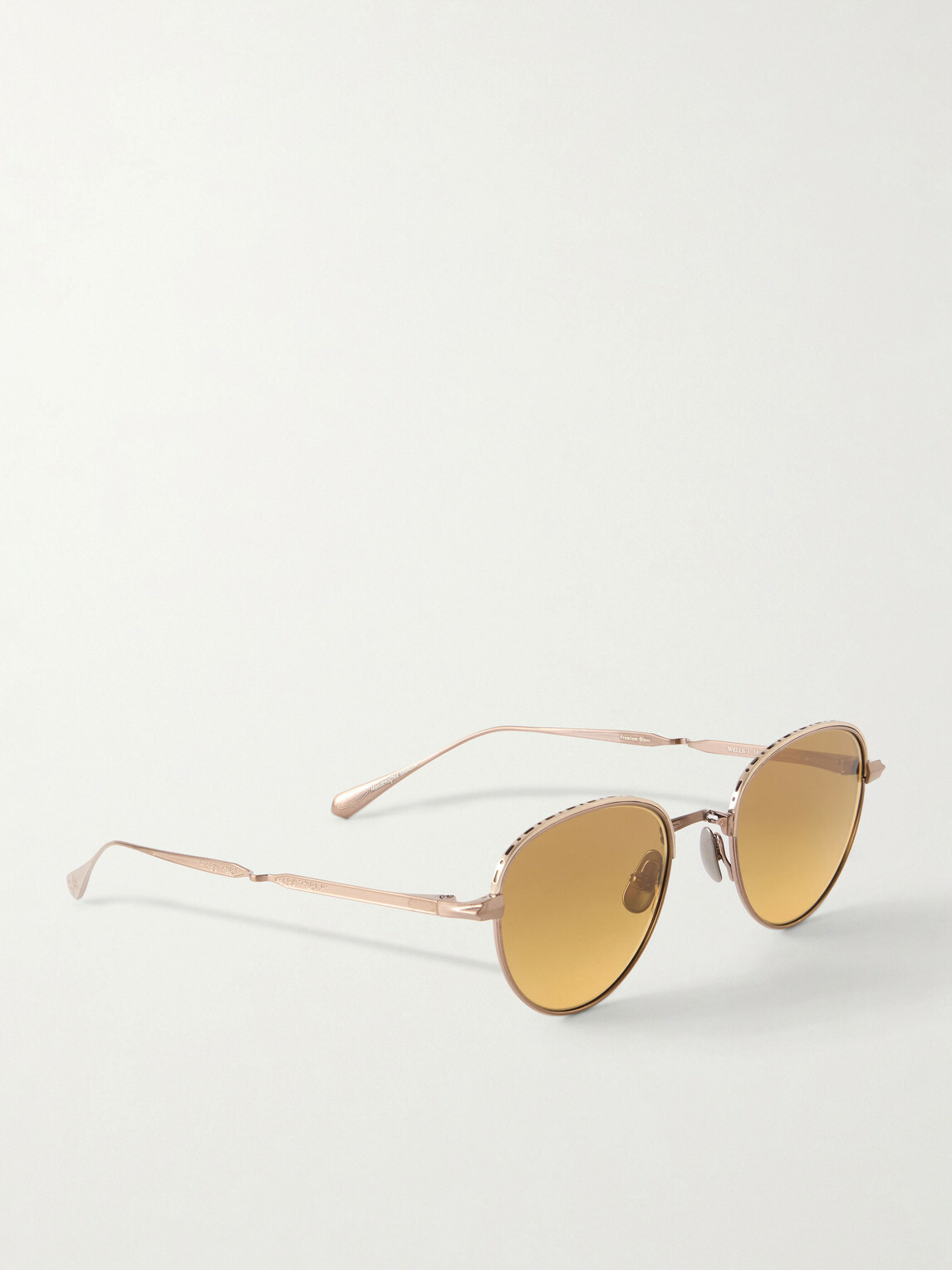Garrett Leight California Optical - Wells J Round-Frame Titanium Sunglasses