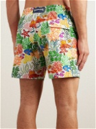Vilebrequin - Moorea Straight-Leg Mid-Length Printed Recycled Swim Shorts - Green