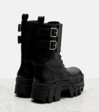 Balenciaga Bulldozer 25 leather platform combat boots