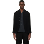 HOMME PLISSÉ ISSEY MIYAKE Black Tuxedo Pleats Blazer