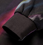 Aries - Printed Fleece-Back Cotton-Jersey Sweatshirt - Black