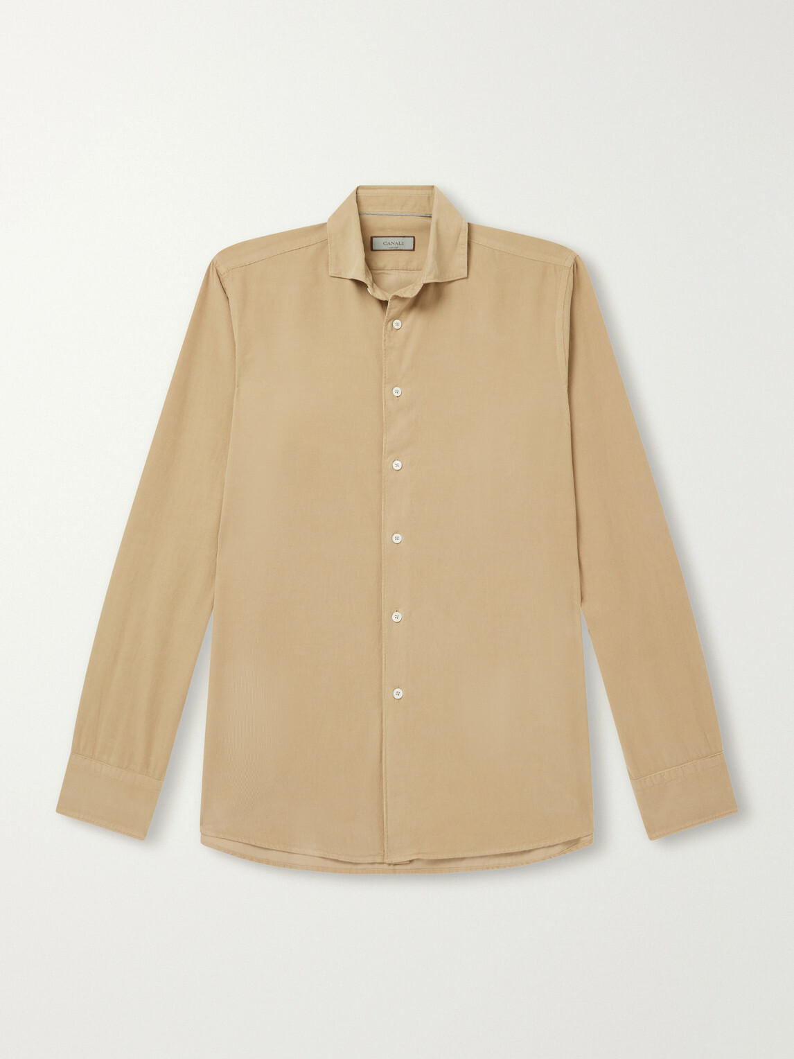 Canali - Cotton-Corduroy Shirt - Neutrals