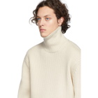 Joseph Beige High Neck Wool Turtleneck