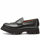 Grenson Women's Hattie Platform Loafer in Black