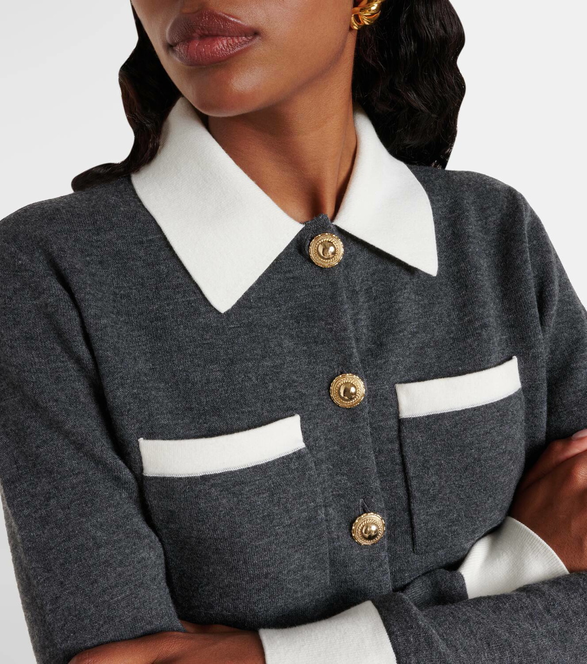 Self-Portrait Wool-blend cardigan