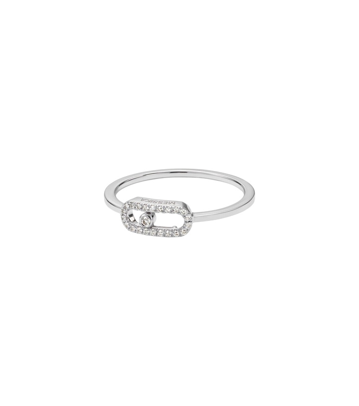 Photo: Messika Move Uno 18kt white gold ring with diamonds