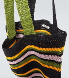 Bode Harbor Stripe crochet cotton tote bag