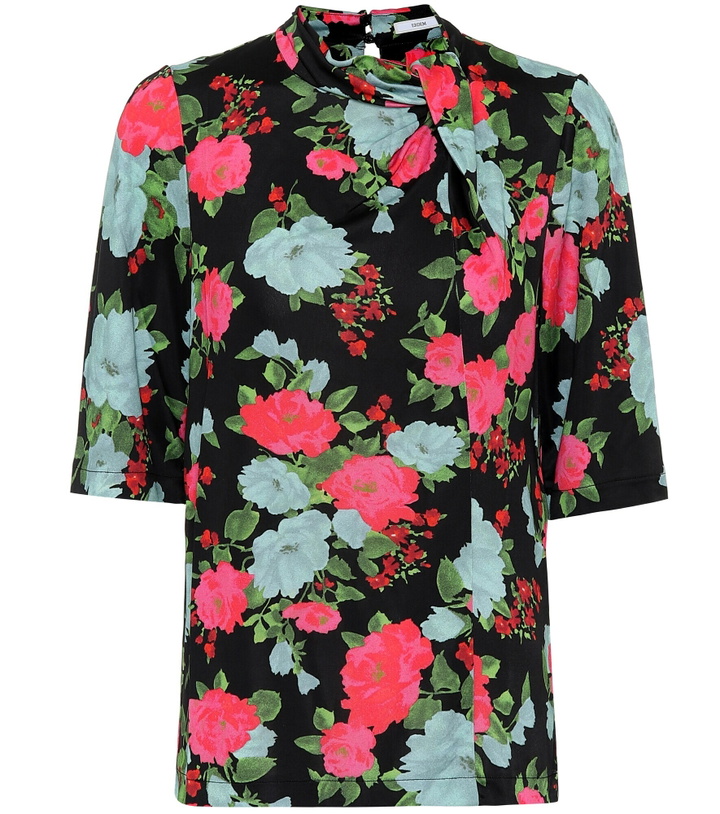 Photo: Erdem - Kacey floral jersey top