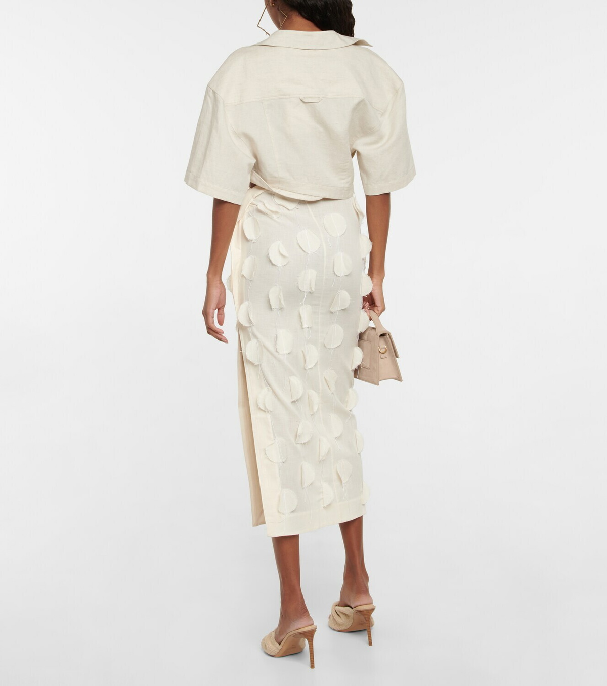 スカート Jacquemus 'La Jupe Agave' skirt Jacquemus Agave Drop-Waist Pleated Flare Midi Skirt | Neiman