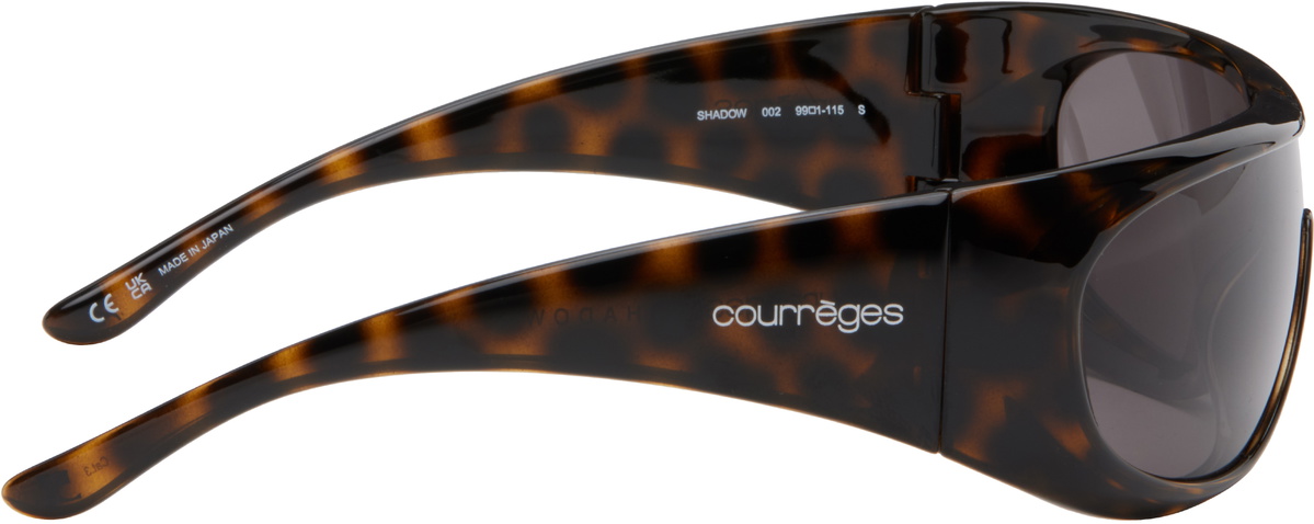 Courrèges Brown Shadow Sunglasses