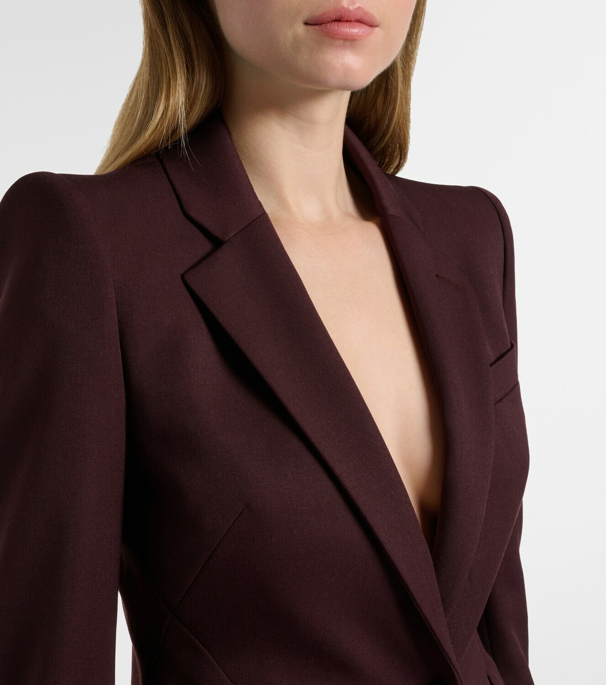 McQueen Wool grain de poudre blazer