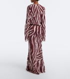 Bananhot Nema zebra-print maxi dress