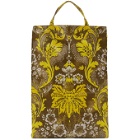 Acne Studios Brown and Yellow Floral Print Tote