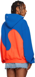 ERL Blue & Orange Swirl Hoodie