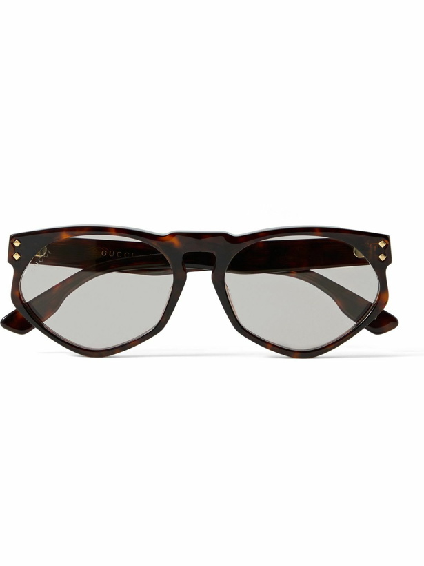 Photo: Gucci Eyewear - D-Frame Tortoiseshell Acetate Sunglasses