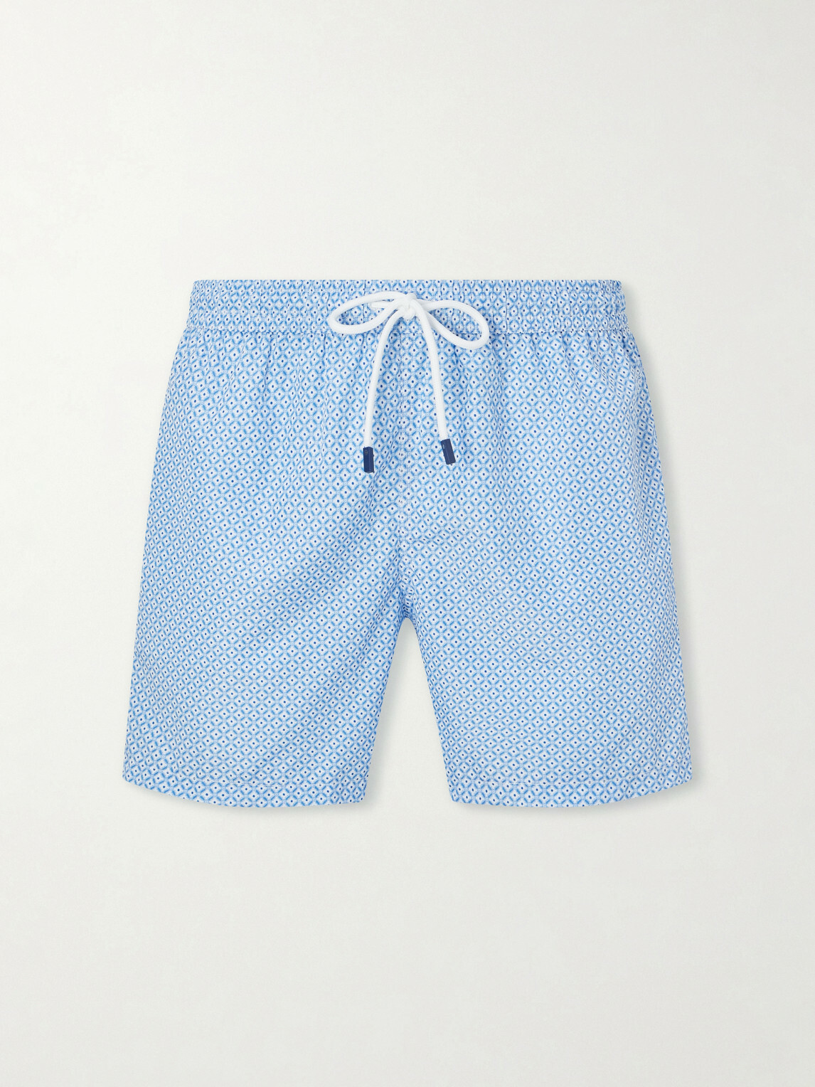 FEDELI - Madeira Printed Straight-Leg Swim Shorts - Blue