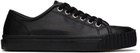Maison Margiela Black Leather Tabi Low-Top Sneakers