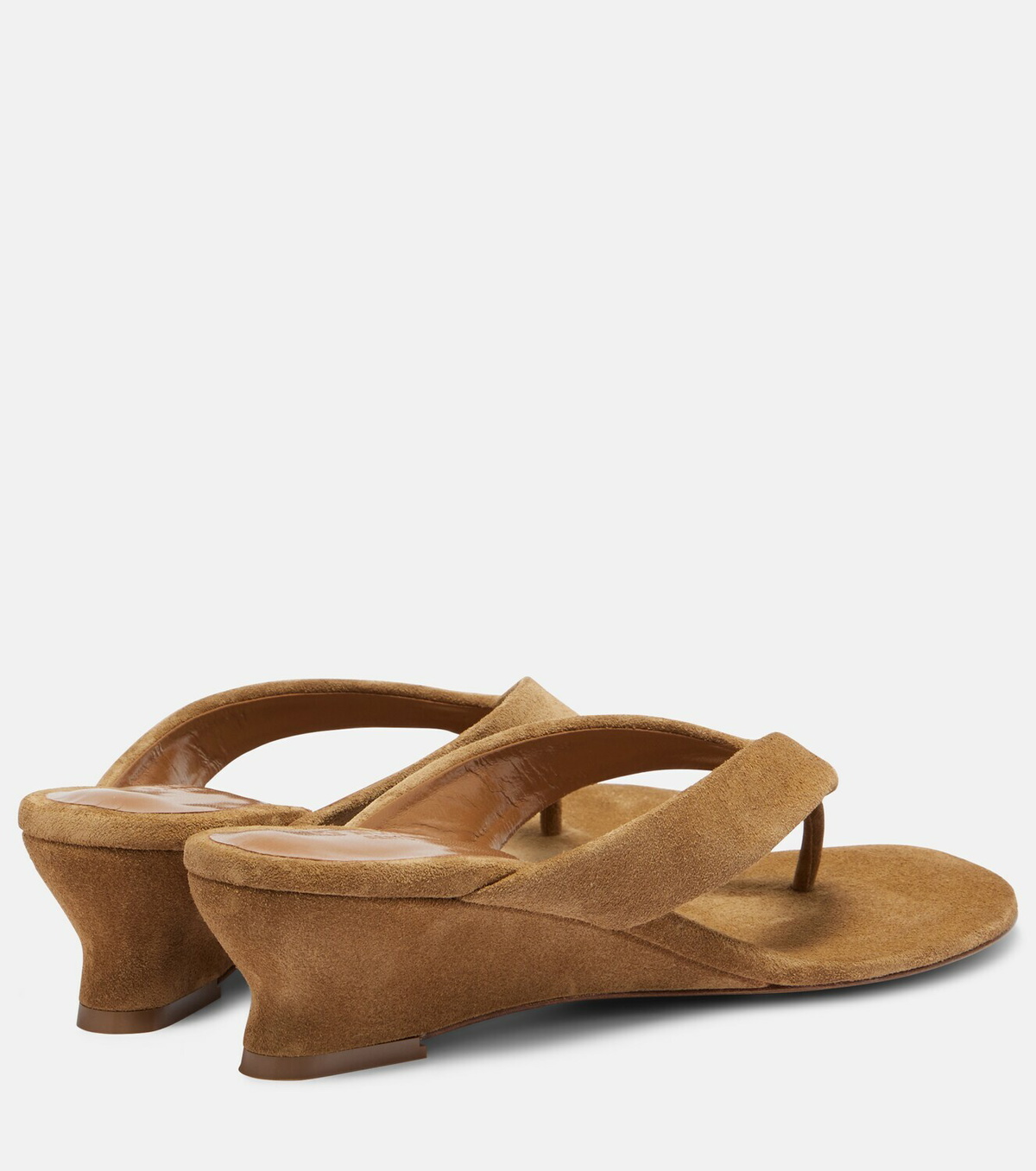 Le Monde Béryl Micro Wedge 40 suede thong sandals