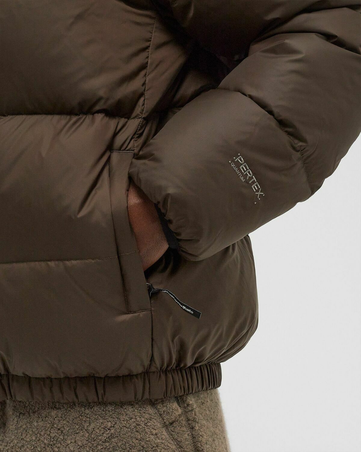 Thisisneverthat PERTEX T DOWN JACKET Brown Mens Down