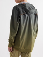 Loewe - On Logo-Print Dégradé Recycled Shell Hooded Half-Zip Jacket - Green