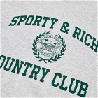Sporty & Rich Varsity Crest T-Shirt in Heather Grey
