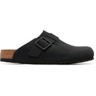 Birkenstock Black Regular Boston Wire Buckle Slip-on Loafers