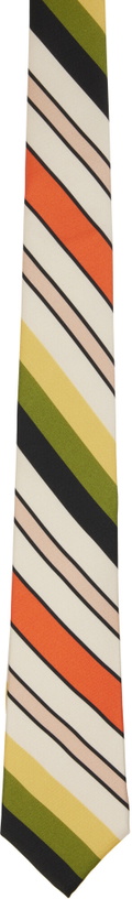Photo: Jean Paul Gaultier Multicolor Striped TIe