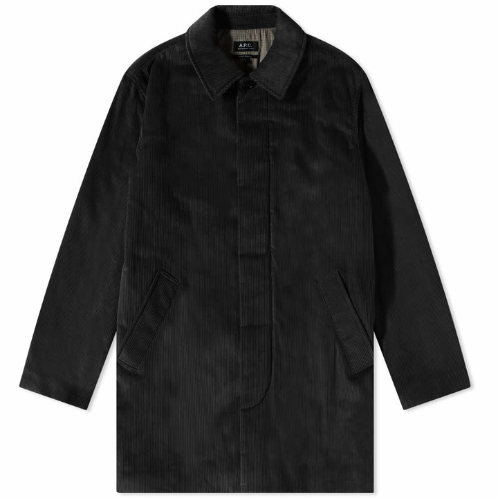 Photo: A.P.C. Men's Flynn Corduroy Mac in Black