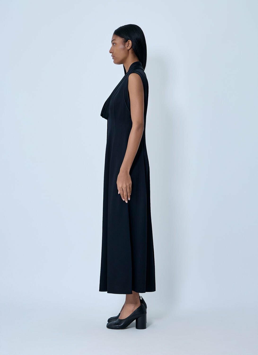 Jil Sander V-Neck Midi Dress