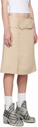 Burberry Beige Trench Midi Skirt