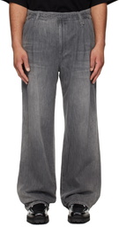 WOOYOUNGMI Black Lightweight Banding Jeans