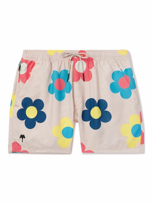 Photo: OAS - Daisy Straight-Leg Short-Length Floral-Print Swim Shorts - Multi