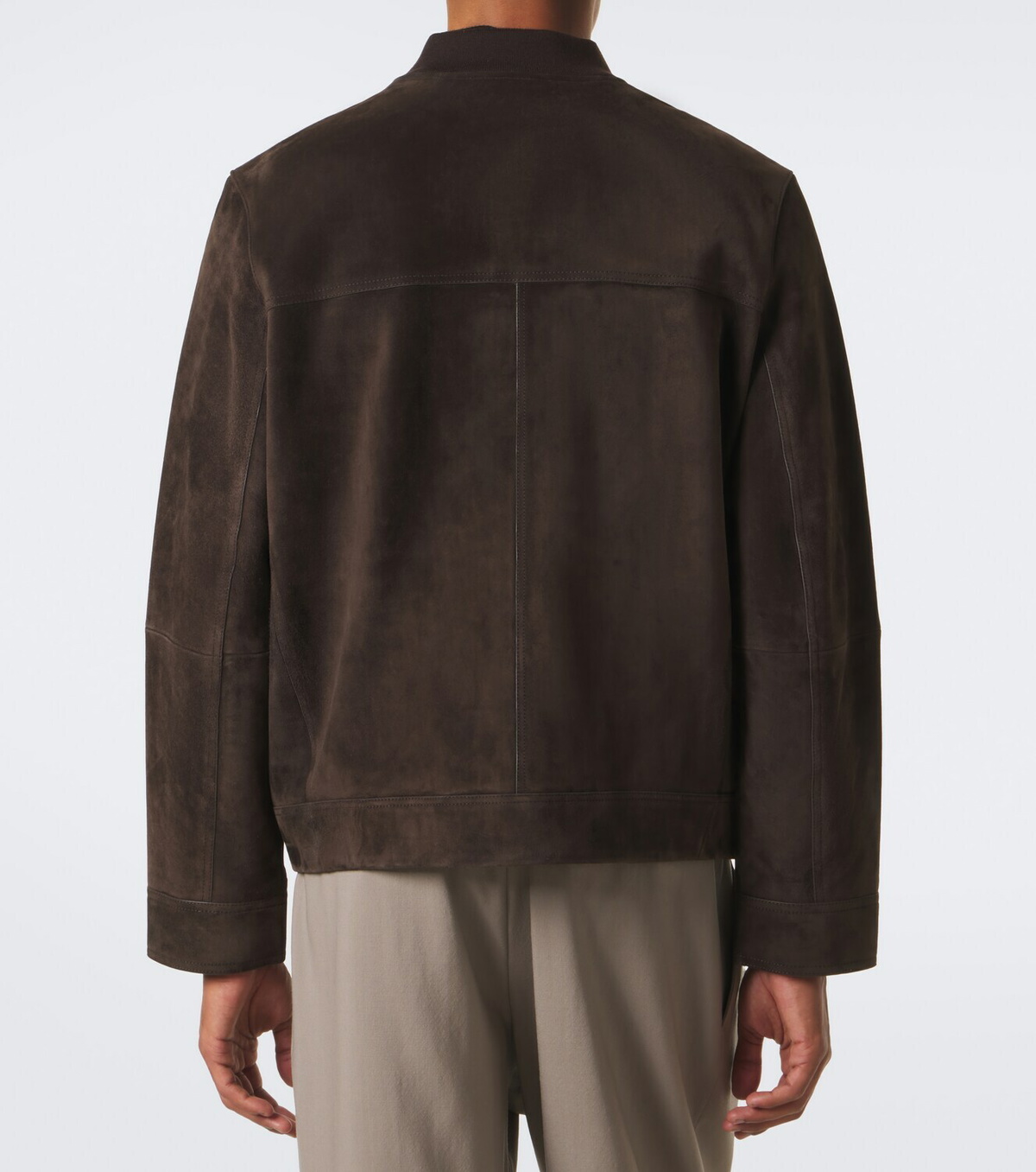 Yves Salomon Suede bomber jacket