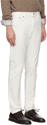 Ralph Lauren Purple Label Off-White Slim-Fit Trousers