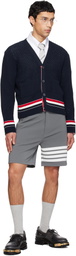 Thom Browne Gray 4-Bar Tech Shorts
