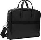 BOSS Black Structured Document Logo Lettering Briefcase