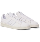 ADIDAS ORIGINALS - Premium Basics Campus 80s Leather-Trimmed Suede Sneakers - White