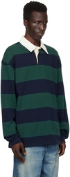 Uniform Bridge Green & Navy Striped Polo