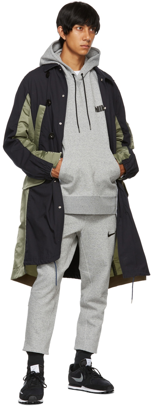 Nike Grey Sacai Edition Jersey Lounge Pants Nike