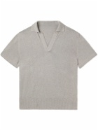Stòffa - Mouliné Cotton Polo Shirt - Gray