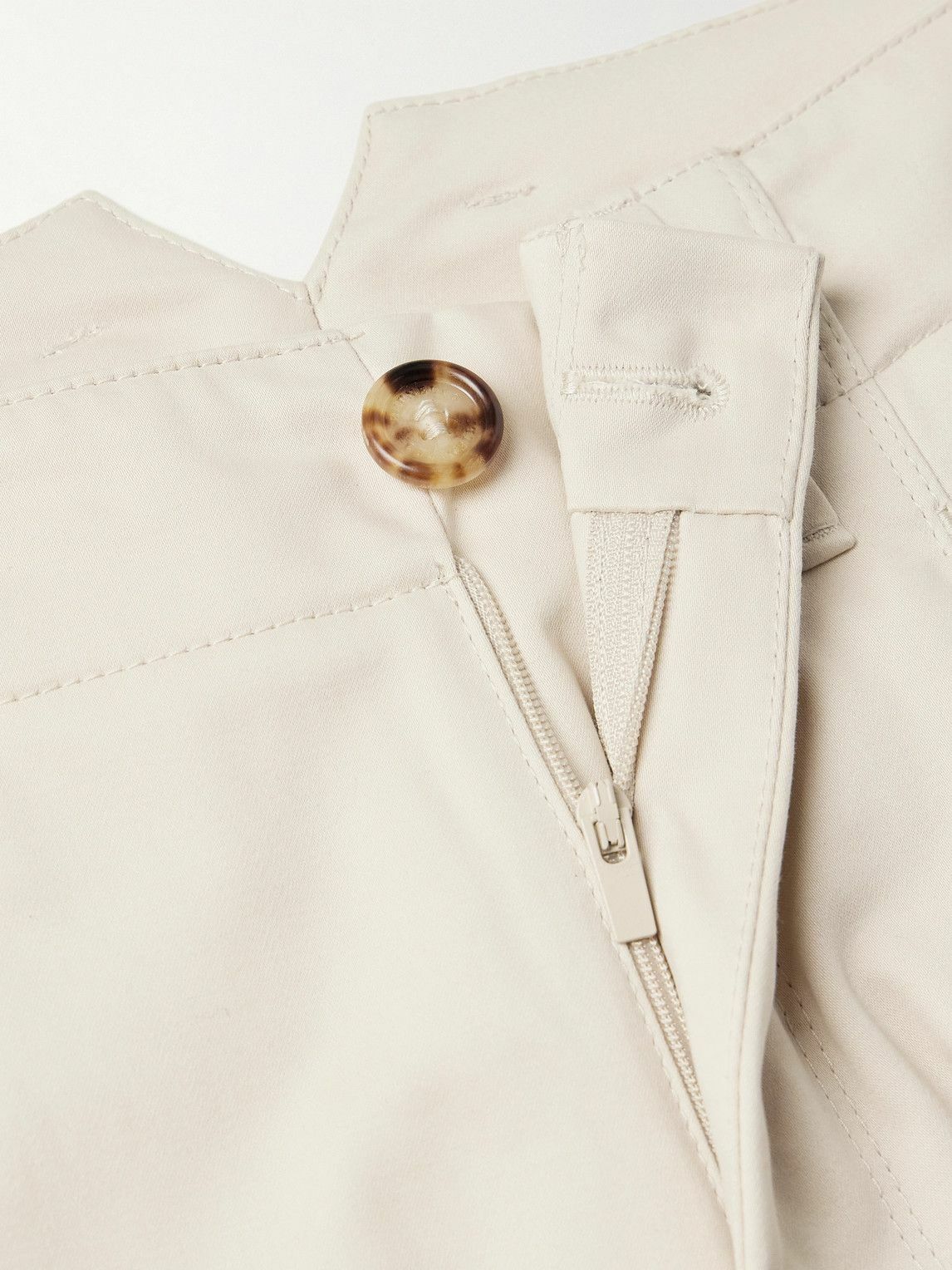 Brunello Cucinelli - Straight-Leg Virgin Wool-Flannel Cargo Trousers - Neutrals