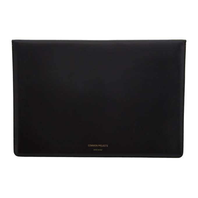 Common Projects Black Leather Dossier Pouch Common Projects