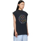 Balenciaga Black Spiral Crest T-Shirt
