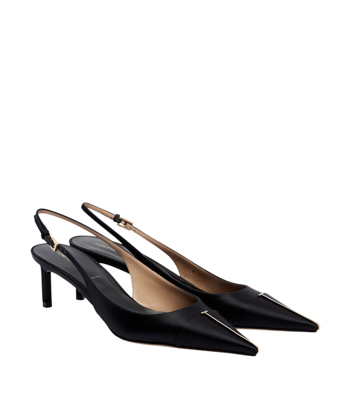 Photo: Tom Ford Satin slingback pumps