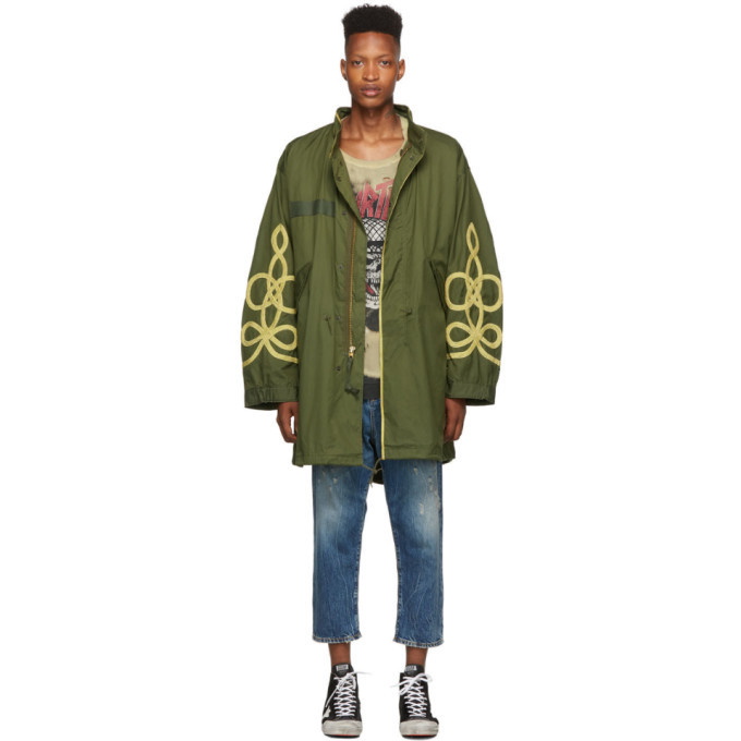 Photo: R13 Green Fishtail Parka Jacket