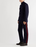 Kingsman - Conrad Slim-Fit Striped Wool Trousers - Blue
