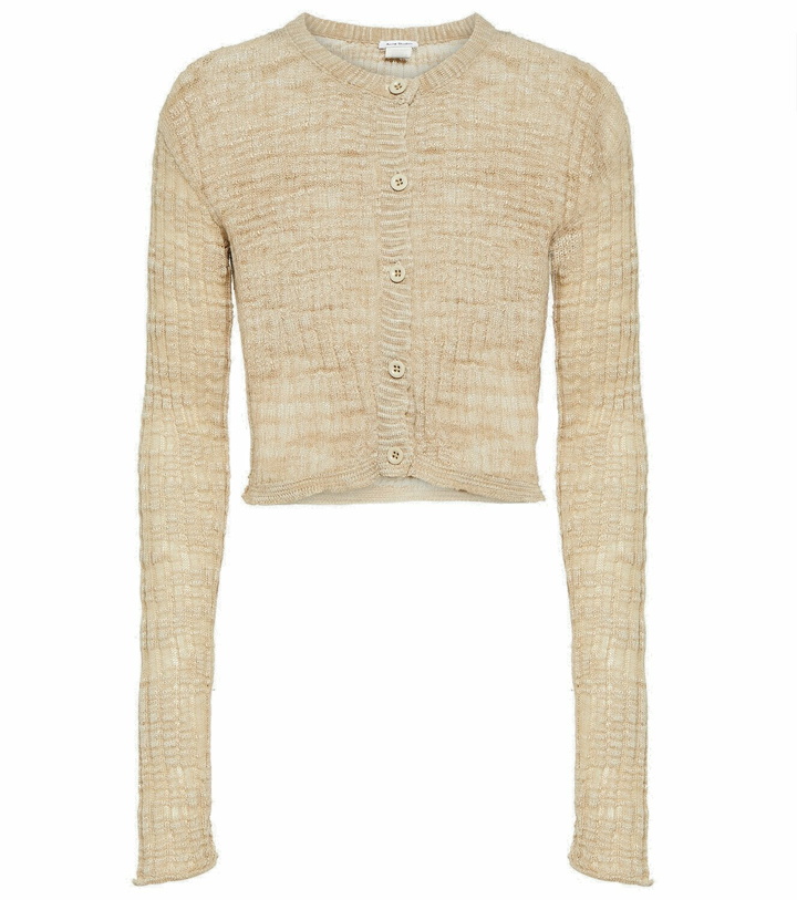 Photo: Acne Studios Distressed linen-blend cardigan